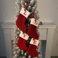 thumbnail image 3 of Tnobhg Christmas Stocking Embroidered Letter with Hanging Rope Fine Workmanship Christmas Stocking Festive Xmas Decoration, 3 of 8