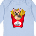 thumbnail image 4 of Inktastic Cute Frenchie in French Fries Boys or Girls Long Sleeve Baby Bodysuit, 4 of 5