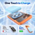 thumbnail image 2 of morfec Magsafe Portable Charger, 12000mAh Magnetic Wireless Power Bank with 20W PD Fast Charging, Slim Wireless Battery Pack Compatible with iPhone 17/16/15/14/13 Series, Sky Blue, 2 of 7