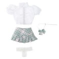 thumbnail image 2 of Kokiya 1/6 Female Figure Doll Uniform Costume Cosplay Decoration Accessory Doll Sweater Green, 2 of 6