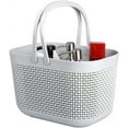 thumbnail image 2 of Linqz Plastic Storage Baskets with Handles, Shower Caddy Organizer for Bathroom & Kitchen, Grey, 2 of 8