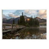 Stupell Industries Forest Bridge Photography Landscape Photography Unframed Art Print Wall Art, 15 x 10