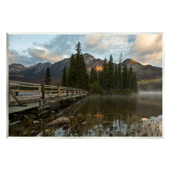 Stupell Industries Forest Bridge Photography Landscape Photography Unframed Art Print Wall Art, 15 x 10