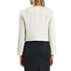 thumbnail image 3 of Chaqueta de tweed corta con botones sin cuello de INSPIRE CHIC para mujer en XL color beige y blanco, 3 of 5