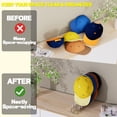 thumbnail image 4 of Gat Storage Rack Soporte para Gorros Béisbol Duradero El Vestidor Armario, 4 of 9