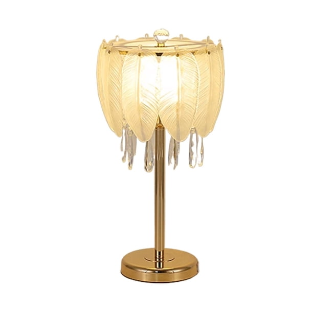 Lámpara De Escritorio De Pie Con Atenuación For Dormitorio, Mesita De Noche Creativa Y Personalizada, Cristal Cálido De Lujo, Luz Sencilla Y Moderna