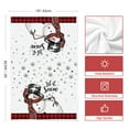thumbnail image 6 of Sm:)e Black Red Buffalo Plaid Snowman Xmas Trees Christmas Kitchen Dish Towels 18 x 26 Inch Set of 4, 6 of 6
