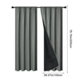thumbnail image 6 of Bxaolu Blackout Curtains for Bedroom 78.75" Long - Thermal Insulated Black Out Curtains Room Darkening Rod Pocket Window Curtains for Living Room, Each Drape Panel 39.37" Wide, Dark Gray[2 Panels], 6 of 9