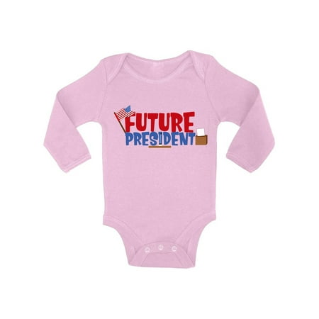 Awkward Styles Future President Baby Bodysuit Long Sleeve Cute Baby Awkward Styles Future President Baby Bodysuit Long Sleeve Cute Baby