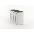 thumbnail image 6 of NovaSolo Halifax Mahogany Wood Buffet with 4 Doors 3 Drawers in White, 6 of 24