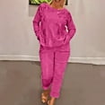 thumbnail image 6 of 2 Piece Plus Size Sets for Women Fall Leisure Long Sleeved Pants Set Two Piece Set, 6 of 6
