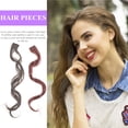 thumbnail image 3 of MasteelfCA 4 Pcs Pièces de Cheveux pour Fille Extension de Cheveux Longs et Bouclés Pièces de Surlignage, 3 of 8