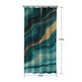 thumbnail image 5 of Teal Gold Marble Pattern Shower Curtain 36"x72" ,Bathroom Decorative Shower Curtains Set with 12 Hooks,Modern Waterproof Washable Shower Curtain, 5 of 6
