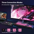 thumbnail image 2 of AUSDOM 98Pro Wireless Mechanical Gaming Keyboard, Tri-Mode (Bluetooth/2.4GHz/USB-C), Gasket Hot Swappable, Backlit, PBT Keycaps, Linear Switches, for Windows/Mac/PC(Manga Girl Theme), 2 of 9