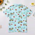 thumbnail image 3 of IDOPIP Toddler Boys Back to School Shirt First Day of Kindergarten Short Sleeve Button Down Shirt, 3 of 8