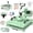 5-in-1 Green, variant on DKMOCO 15''x15'' Heat Press, 8-in-1 Digital Shirt Press Machine Heat Transfer Sublimation with 30oz Tumbler Press, Teflon-Coated Heat Plate, 360° Swing Away for Mugs Hat Plate Cap, Lavender
