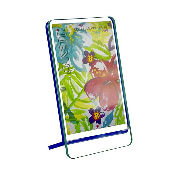 Colorful RECLINE MAGNET 5x7 FRAME Green Blue by Canetti - 5x7