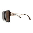 thumbnail image 3 of Womens Chic Designer Fashion Luxury Oversize Sunglasses Tortoise Brown, 3 of 4