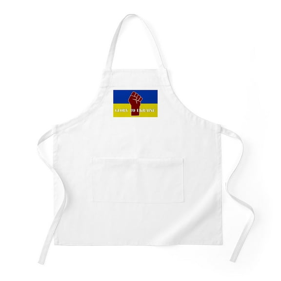 CafePress - Glory To Ukraine - Kitchen Apron with Pockets, Grilling Apron, Baking Apron