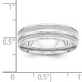 thumbnail image 2 of 14k White Gold Heavy Comfort Fit Fancy Band Size 10, 2 of 2