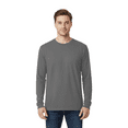 thumbnail image 3 of Gildan Ultra Cotton Long Sleeve T-Shirt, Men Comfortable Charcoal Color Classic Fit Tee, 3-Pack, L, 3 of 6