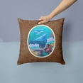 thumbnail image 2 of Carolines Treasures 7143PW1414 Dolphin Familty Swimming Fabric Decorative Pillow  14Hx14W multicolor, 2 of 4
