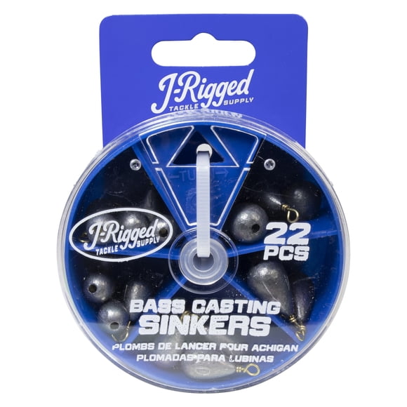 J-Rigged Tackle Supply Bass Casting Sinker Assortment
