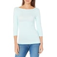 thumbnail image 1 of walmart Essentials Womens 3/4 Sleeve Boatneck T-Shirt, 1 of 8
