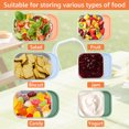 thumbnail image 5 of Sutowe 6Pcs Stainless Steel Small Snack Container Good Sealing Salad Dressing Container Easy Access Food Storage Box Stackable for School, 5 of 8