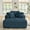 Blue + Office + Glam + Foam + Fabric, variant on Living Room Compressed Chaise Lounge Foam Sofa bed, Fluffy Corduroy Upholstered Cloud Couch with Deep Seat, Blue