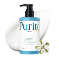 PURITO Luminous Moisture Shea Butter Body Lotion, Shea Butter, Gentle on Skin, Moisturizing, Dry Skin, Pump Bottle, K-Beauty, 300ml / 10.14 fl. oz. (Ocean Breeze, 10.14 fl. oz.)