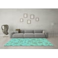 thumbnail image 3 of Ahgly Company Indoor Rectangle Oriental Light Blue Traditional Area Rugs, 4' x 6', 3 of 4