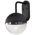thumbnail image 4 of Nuvo Lighting Atmosphere 10W LED Large Wall Lantern Matte Black with Clear Seeded Glass, 4 of 7