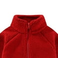 thumbnail image 5 of YunPes Boys Girls Christmas Polar Fleece Jacket Toddler Kids Zip Up Fuzzy Sherpa Coat Winter Warm Solid Color Casual Home Clothing, 5 of 7