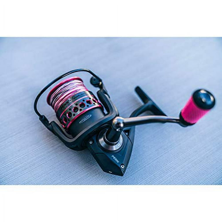 PENN Passion Spinning Reel and Fishing Rod Combo, Black/Pink 