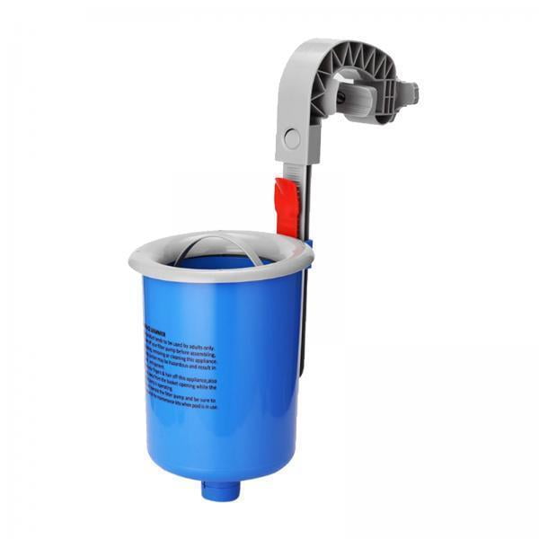 Desnatador de piscina,Skimmer de natación Robot flotante de superficie flotante, aspirador red cesta automatico suelo piscina,tabletas de filtro Limpiador Fuente Montado en 2 piezas Cola Desnatador de piscina