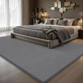 thumbnail image 6 of Buganda Soft Area Rugs, Low Pile Area Rug for Living Room Bedroom, Non Slip Washable Decor Carpet, 5'x8', Dark Grey, 6 of 6