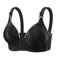 thumbnail image 1 of HUITKMM Bras for Women Large Sized Thin Comfortable Breathable Back Hugging Sagging Front Buttoned Vest Bra for Women, 1 of 2
