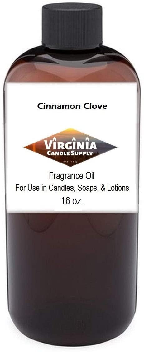 Cinnamon Clove 16 oz Bottle for Candle Making, Soap Making, Tart Making, Room Sprays, Lotions, Car Fresheners, Slime, Bath Bombs, Warmers