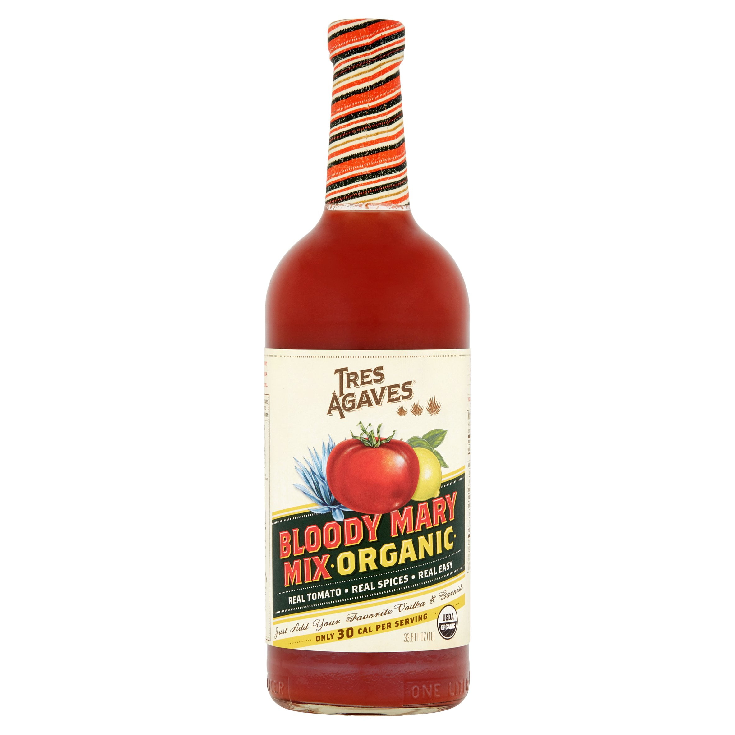 (12 Bottles) Tres Agaves Mix Bloody Mary, 1 L