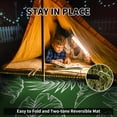 thumbnail image 5 of SIXHOME Outdoor Rug with LED Strip Lights 8'x10' Waterproof Reversible Patio Rug Portable Tropical Indoor Outdoor Rug Plastic Straw Rug for RV Camping Garden Picnic Deck Backyard Green and White, 5 of 8