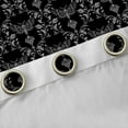 thumbnail image 4 of Feelyou Men Boho Damask Curtains Pack of 2 (52x84 Each), Butterfly Skull Window Curtains, 4 of 6