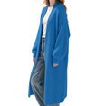 thumbnail image 5 of Idoravan Cardigan Sweaters for Women Long Length Open Front Women Long Sleeve Solid Color V Neck Knit Cardigan Top, 5 of 6