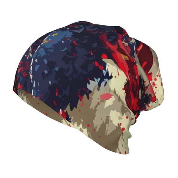 Honeii Watercolor Bald Eagle Print Kids Knit Beanie Watch Hat ,Knit Cap for Boys and Girls