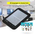 thumbnail image 2 of Liseuse EBOOK EInk 6 Pouces Liseuse 600 X 800 Écran de Résolution 300 Dpi Couverture Bleue (Noir 8G),1 X Liseuse EBOOK 1 X Câble de Chargement USB,Noir, 2 of 7