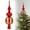Red, variant on Christmas Tree Topper,Plastic Plating Gourd Tree Top Decoration Props,Finials Glitter Xmas Star Tree Topper for Holiday New Year Decor Christmas Ornaments(Gold)