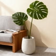 thumbnail image 2 of Olurrisa 13.38" Dia x 16.14" H Dia Large Round Planters for Indoor Plants, Outdoor Planters with Drainage Holes Cement Texture Plant Pots Indoor & Outdoor for Home Garden Patio, 2 of 6