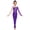 Purple, variant on Kids Girls Full Body Dance Unitard Long Sleeve Jumpsuit Bodysuit One Piece Catsuit Purple 16