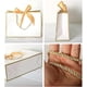 thumbnail image 3 of 10Pcs Bow Ribbon Paper Bag Multi Color Portable Clothing Handle Bag Convenient Reusable Present Wrap Bag (BlackWhite, 32 * 25 * 11cm), 3 of 5