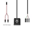 thumbnail image 2 of Cable de Interruptor de BotóN de Encendido/Apagado PortáTil para PC, Interruptores de Computadora de Escritorio, Cable de ExtensióN para el Hogar, Luz Azul de 400 Cm, 2 of 5
